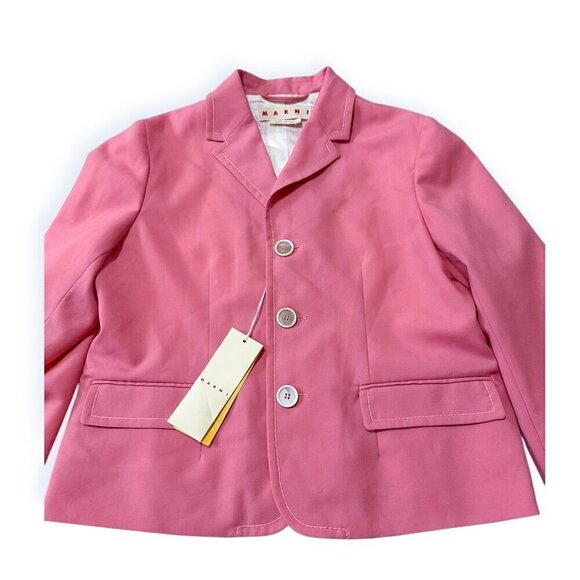Marni Pink Tailored virgin wool jacket, Size 44 Italy, New with tag - Picture 10 of 16